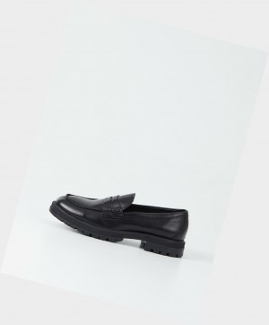 Vagabond Johnny Men Loafers Black | 29381-CHAB