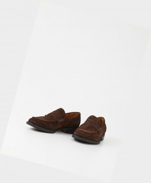 Vagabond Mario Men Loafers Dark Brown | 73602-MYVJ