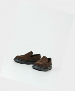 Vagabond Mike Men Loafers Dark Brown | 73260-HMFJ