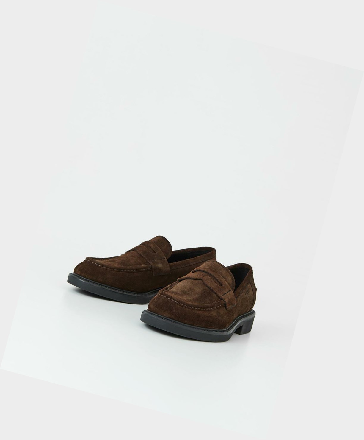 Vagabond Alex M Men Loafers Dark Brown | 93401-WYZB