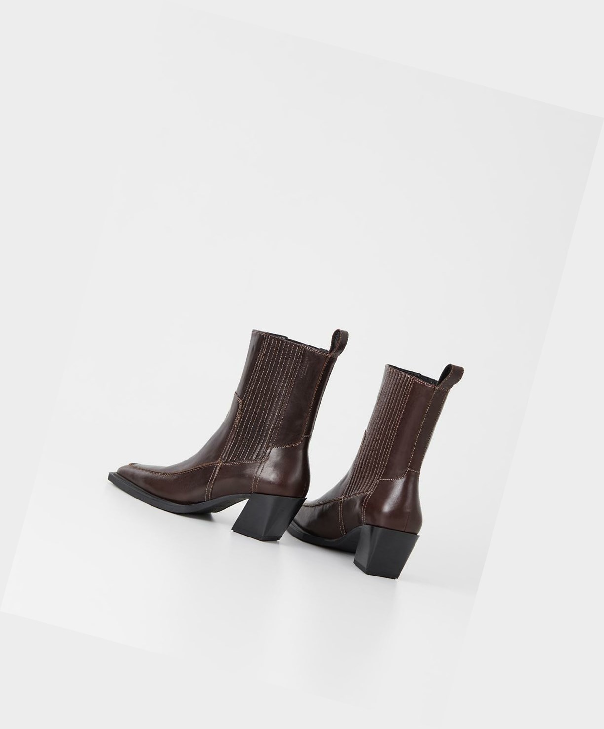 Vagabond Alina Women Chelsea Boots Dark Brown | 86072-XCNJ