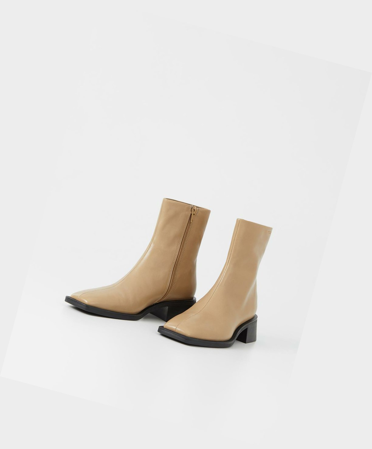 Vagabond Blanca Women Ankle Boots Beige | 51928-WVCL