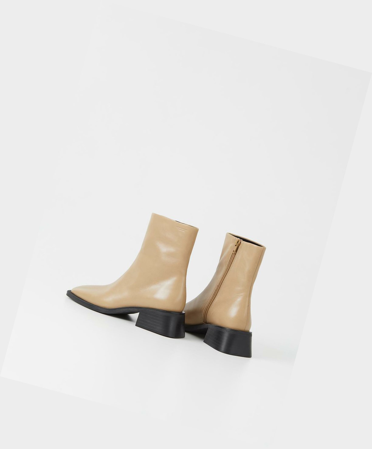 Vagabond Blanca Women Ankle Boots Beige | 51928-WVCL