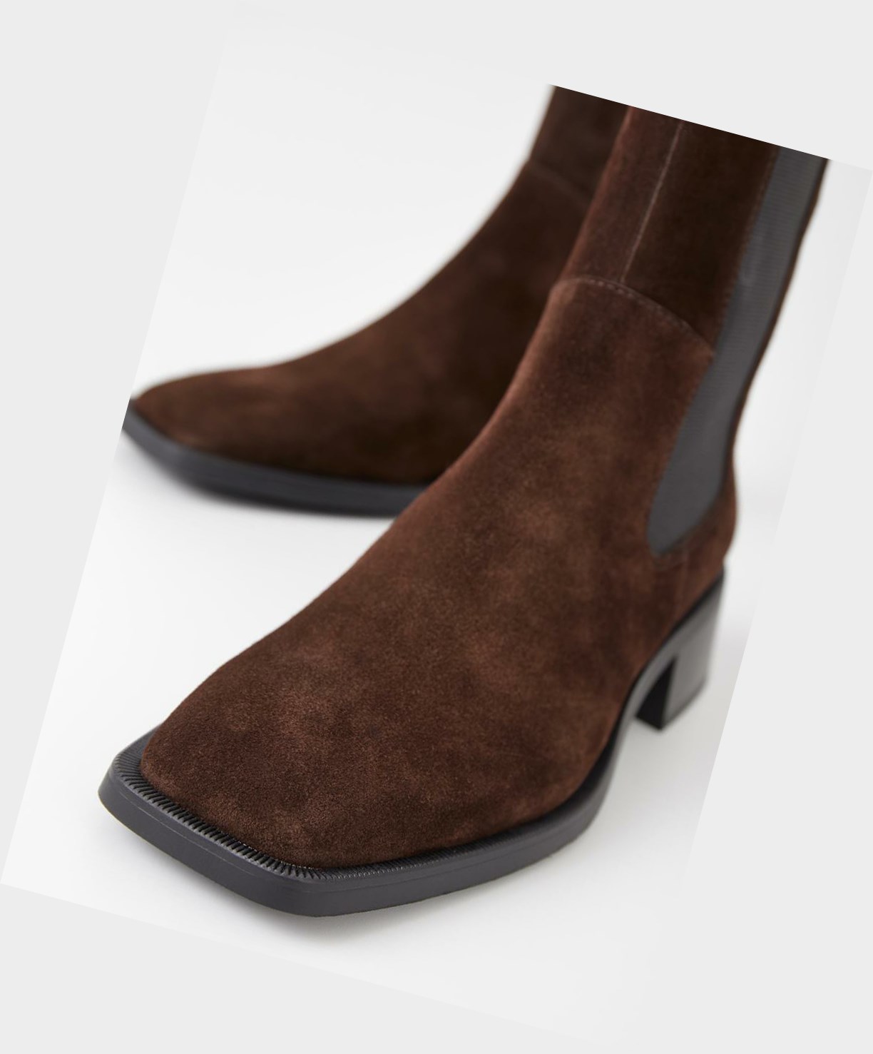 Vagabond Blanca Women Chelsea Boots Dark Brown | 91453-MOEK