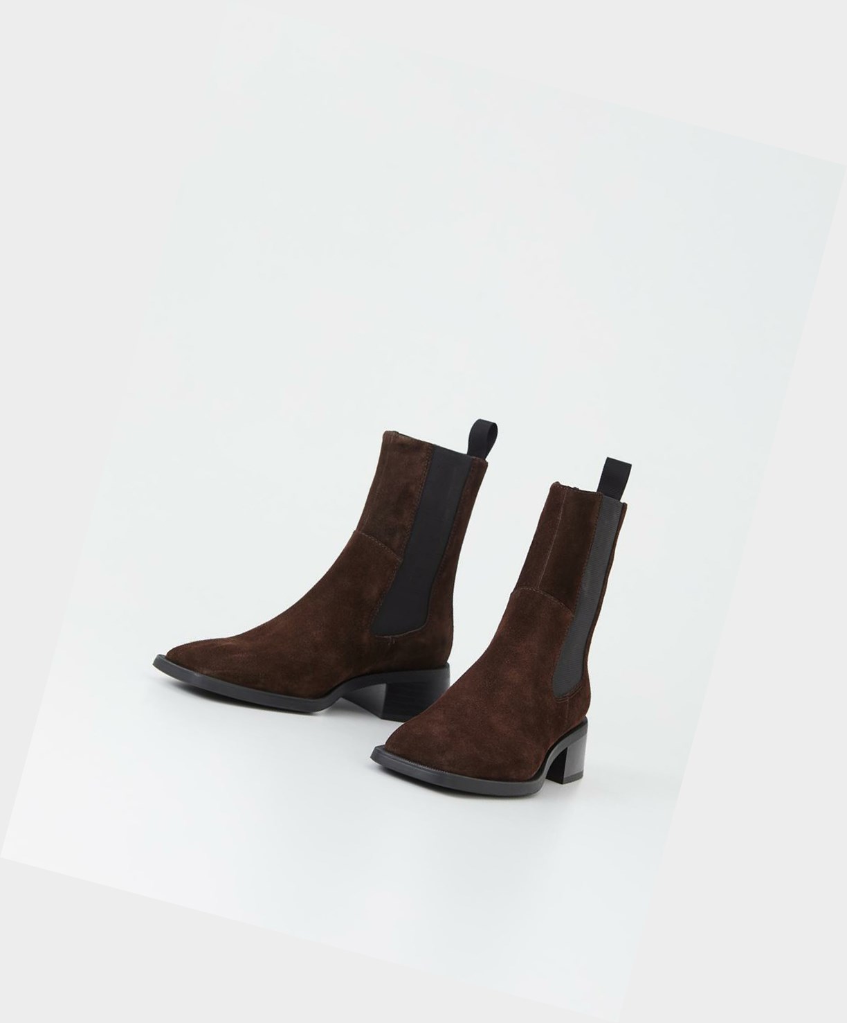 Vagabond Blanca Women Chelsea Boots Dark Brown | 91453-MOEK