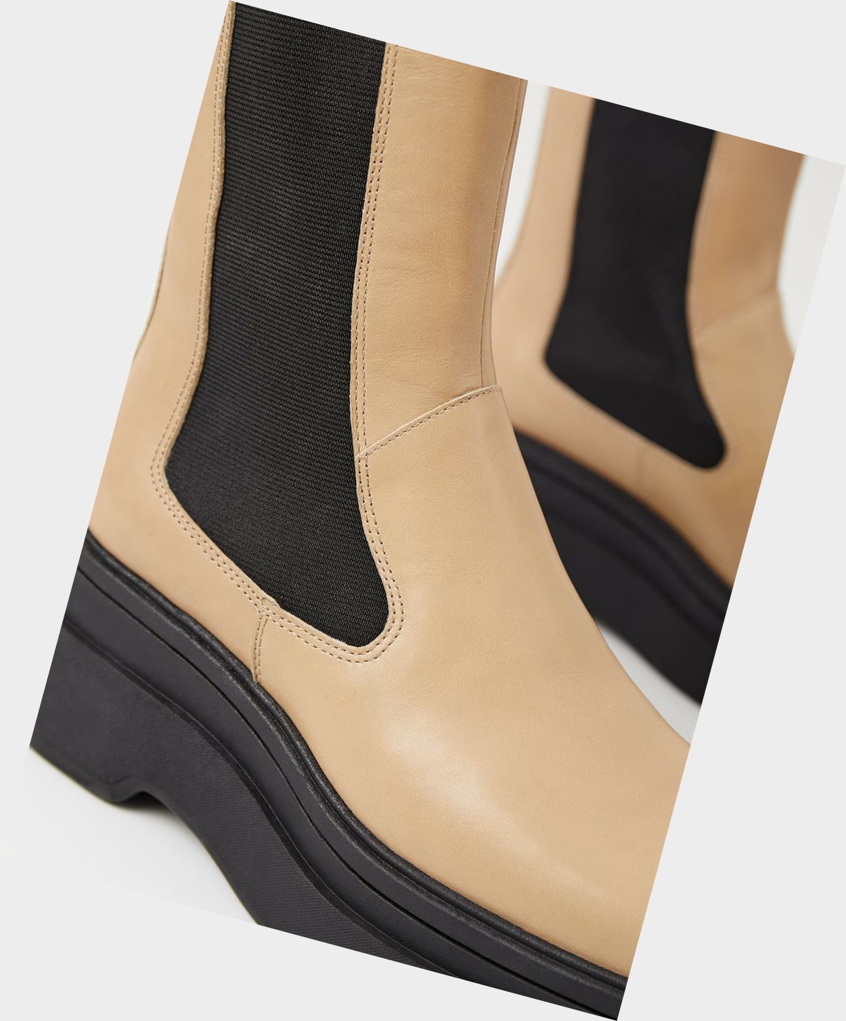 Vagabond Carla Women Ankle Boots Beige | 32978-XZFY