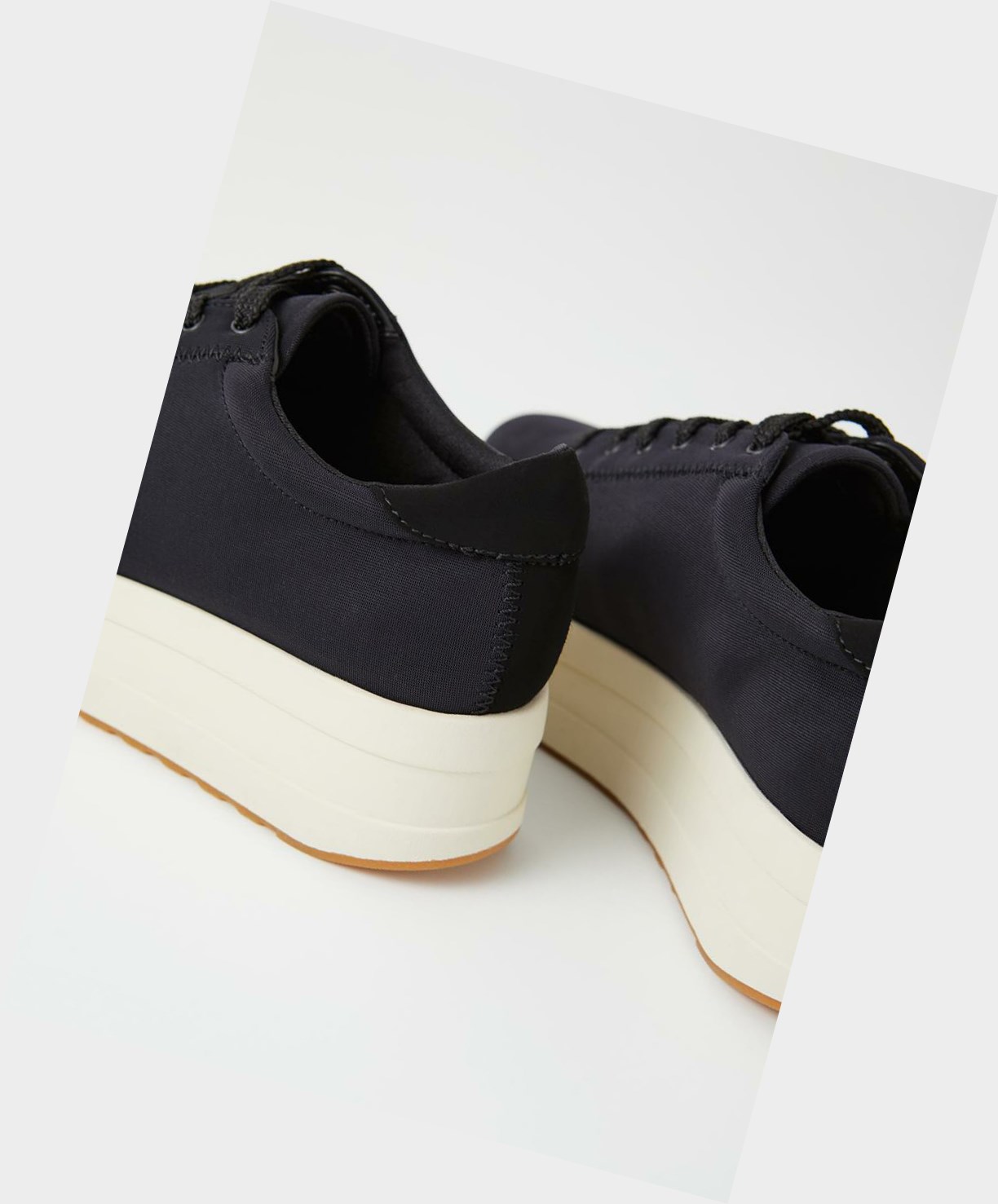 Vagabond Casey Women Platform Sneakers Black | 07891-FYWJ