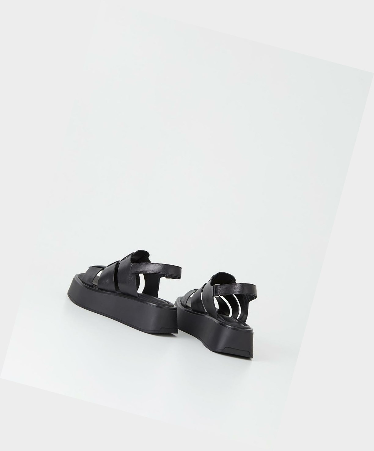 Vagabond Courtney Women Platform Sandals Black | 87152-XTVD