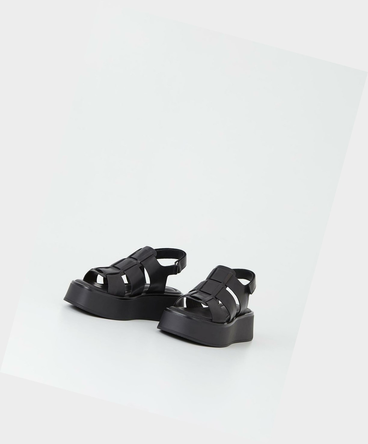 Vagabond Courtney Women Platform Sandals Black | 87152-XTVD