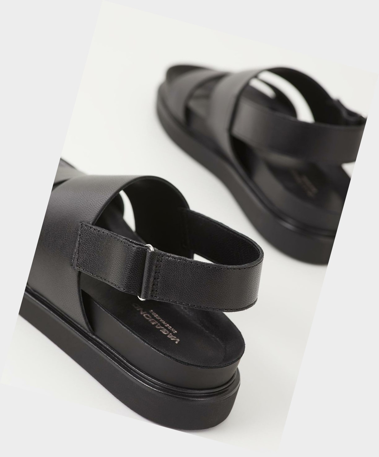 Vagabond Erin Women Platform Sandals Black | 05729-UBYQ