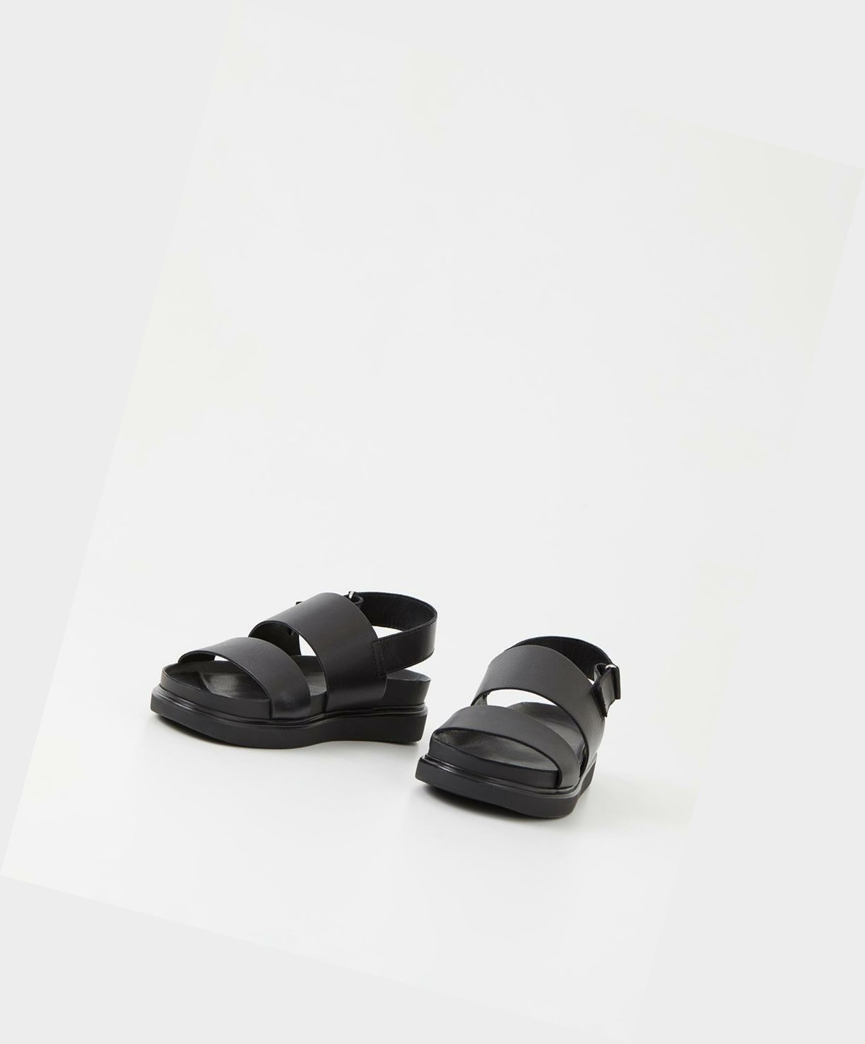 Vagabond Erin Women Platform Sandals Black | 05729-UBYQ