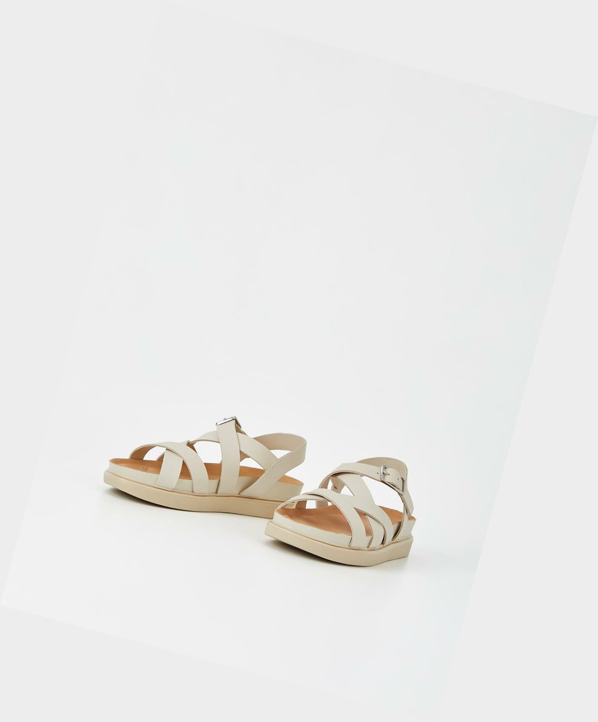 Vagabond Erin Women Platform Sandals White | 84325-ESWT