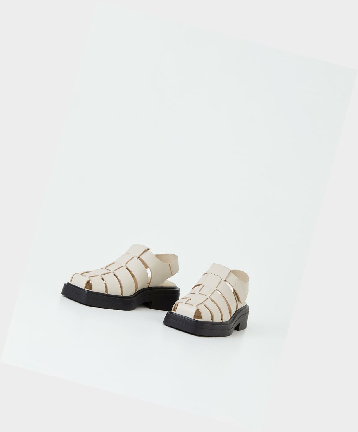 Vagabond Eyra Women Platform Sandals White | 20186-KZMY