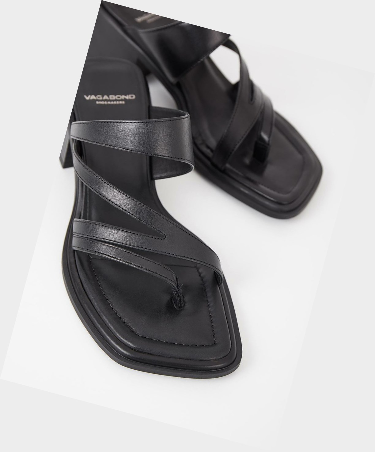 Vagabond Ines Women Heels Sandals Black | 18097-YZJF