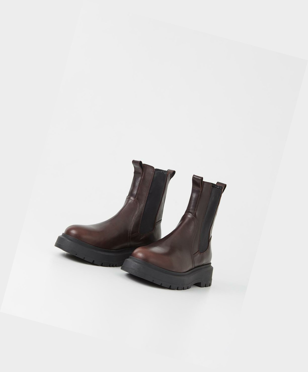 Vagabond Jeff Men Chelsea Boots Dark Brown | 21684-LCFR