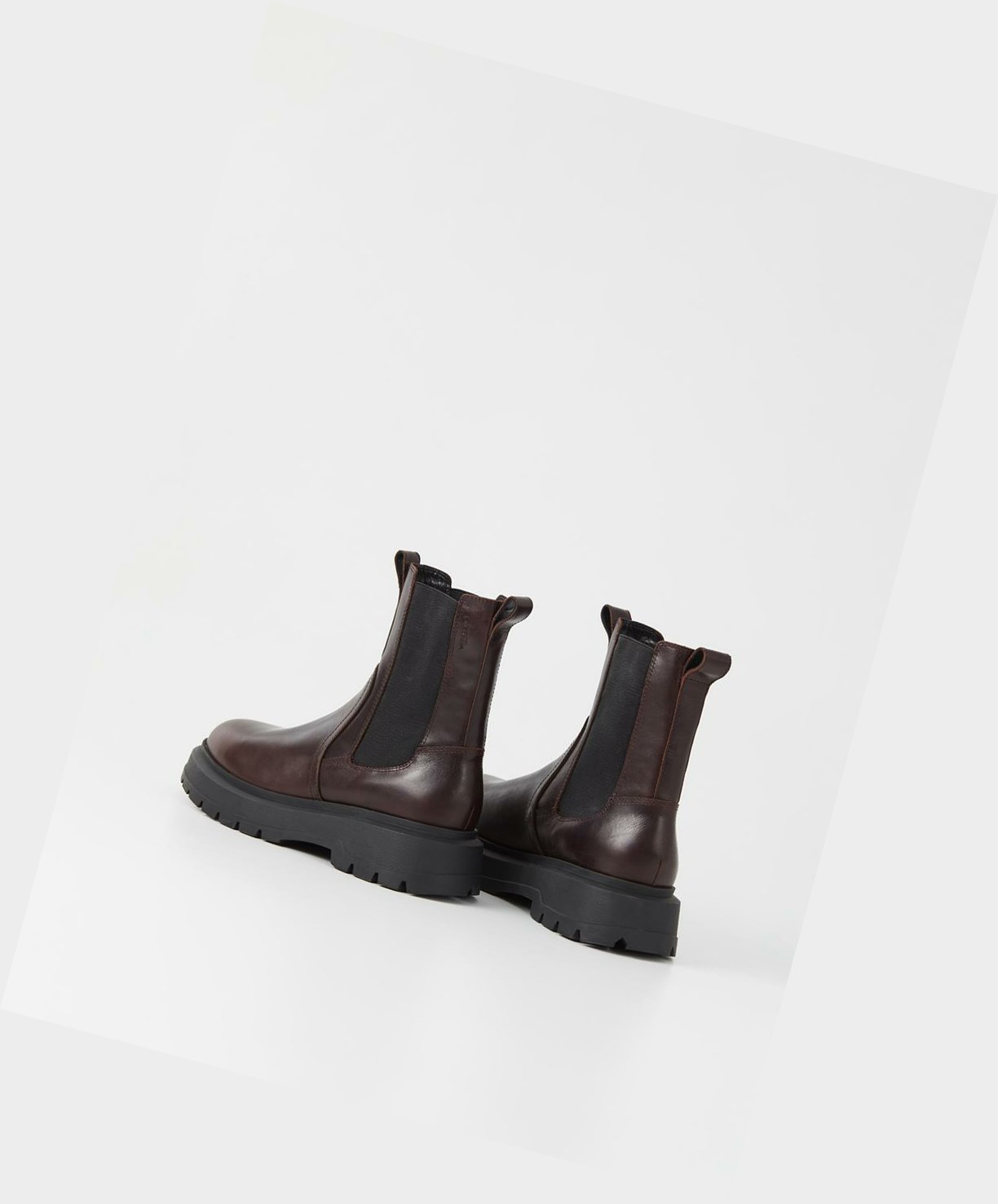 Vagabond Jeff Men Chelsea Boots Dark Brown | 21684-LCFR