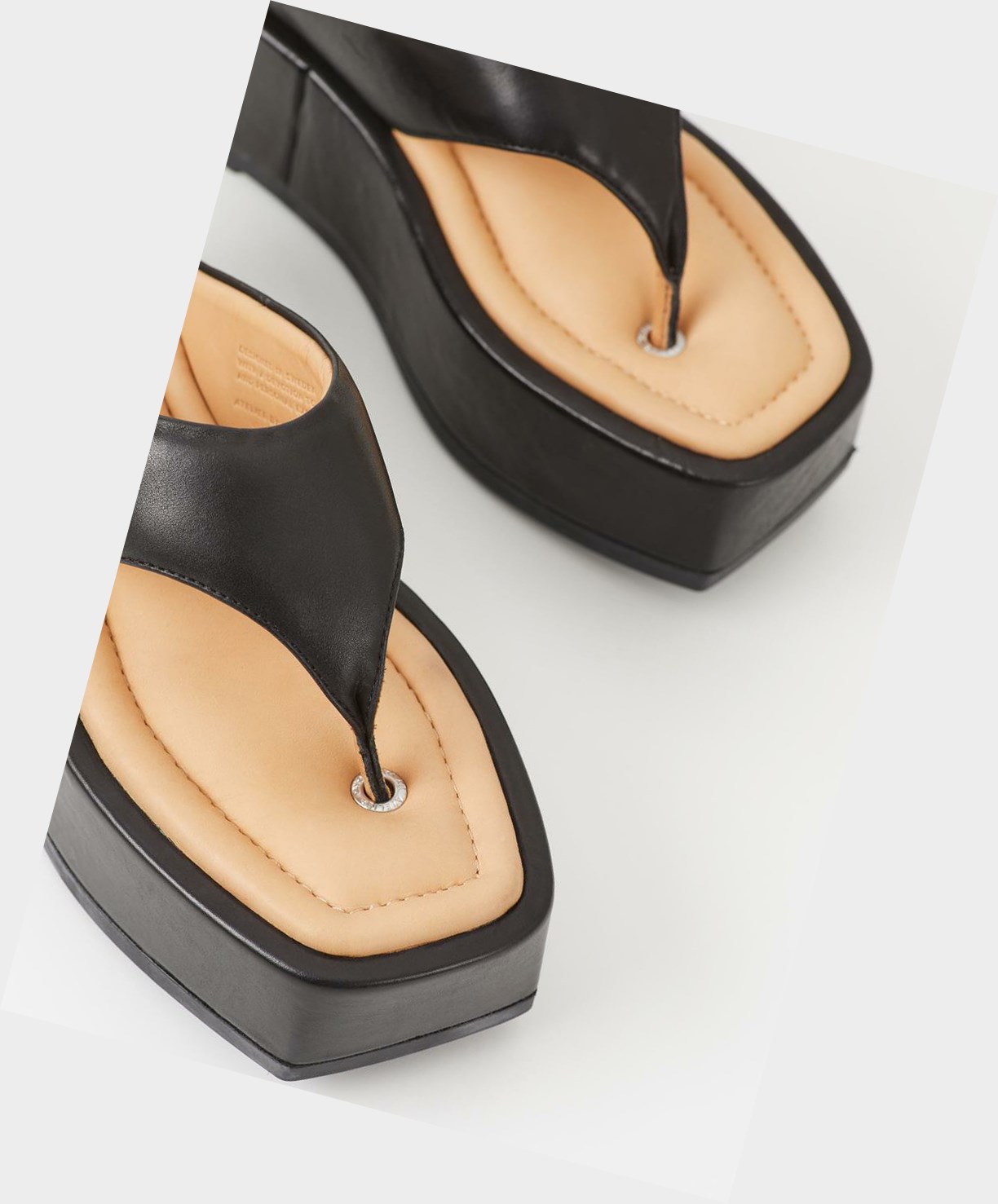 Vagabond Juno Women Platform Sandals Black | 10547-YQKW