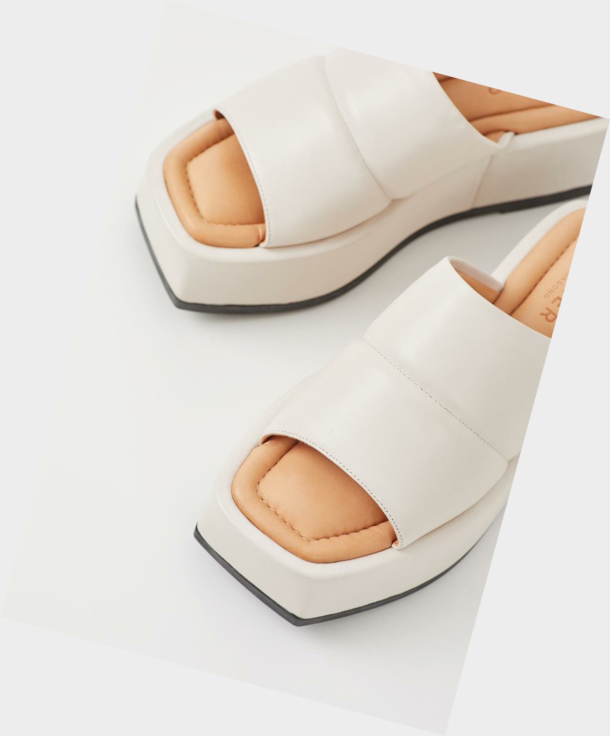 Vagabond Juno Women Platform Sandals White | 37568-ZGIA