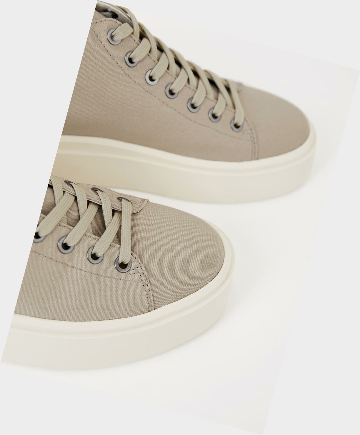 Vagabond Stacy Women High-Top Sneakers Beige | 81947-ZUQV