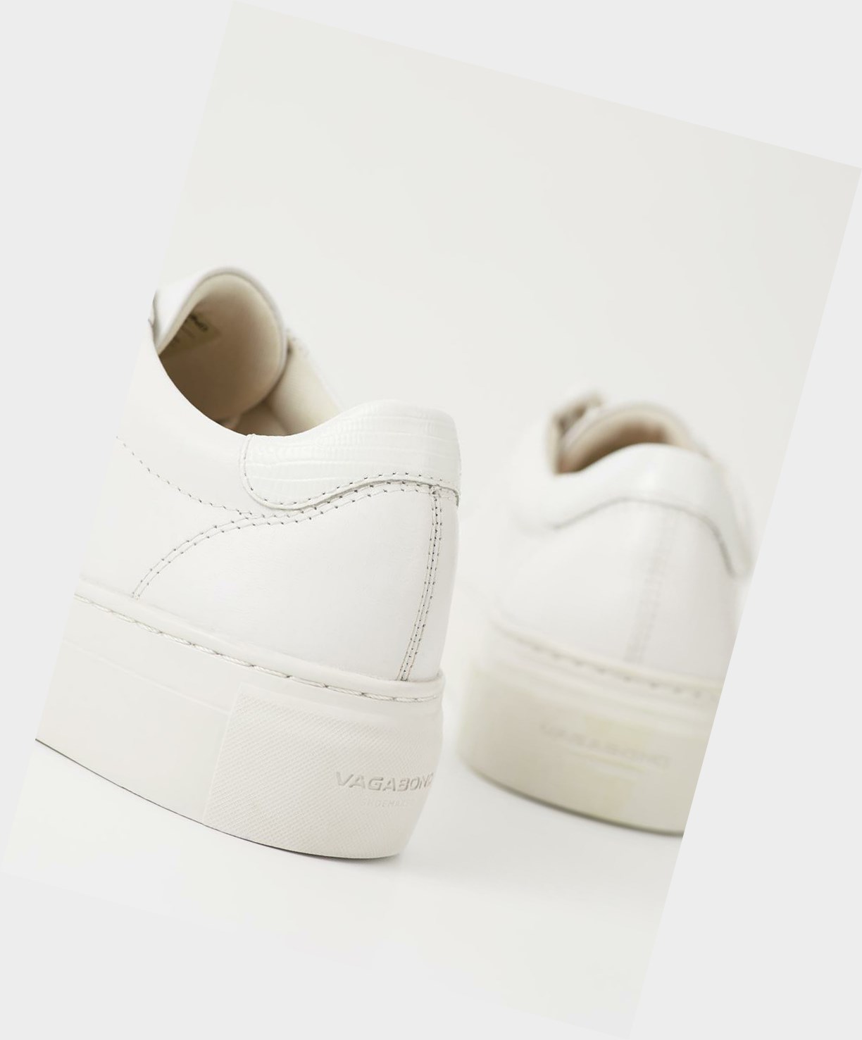 Vagabond Zoe Platform Women Low-Top Sneakers White | 50376-WSZO