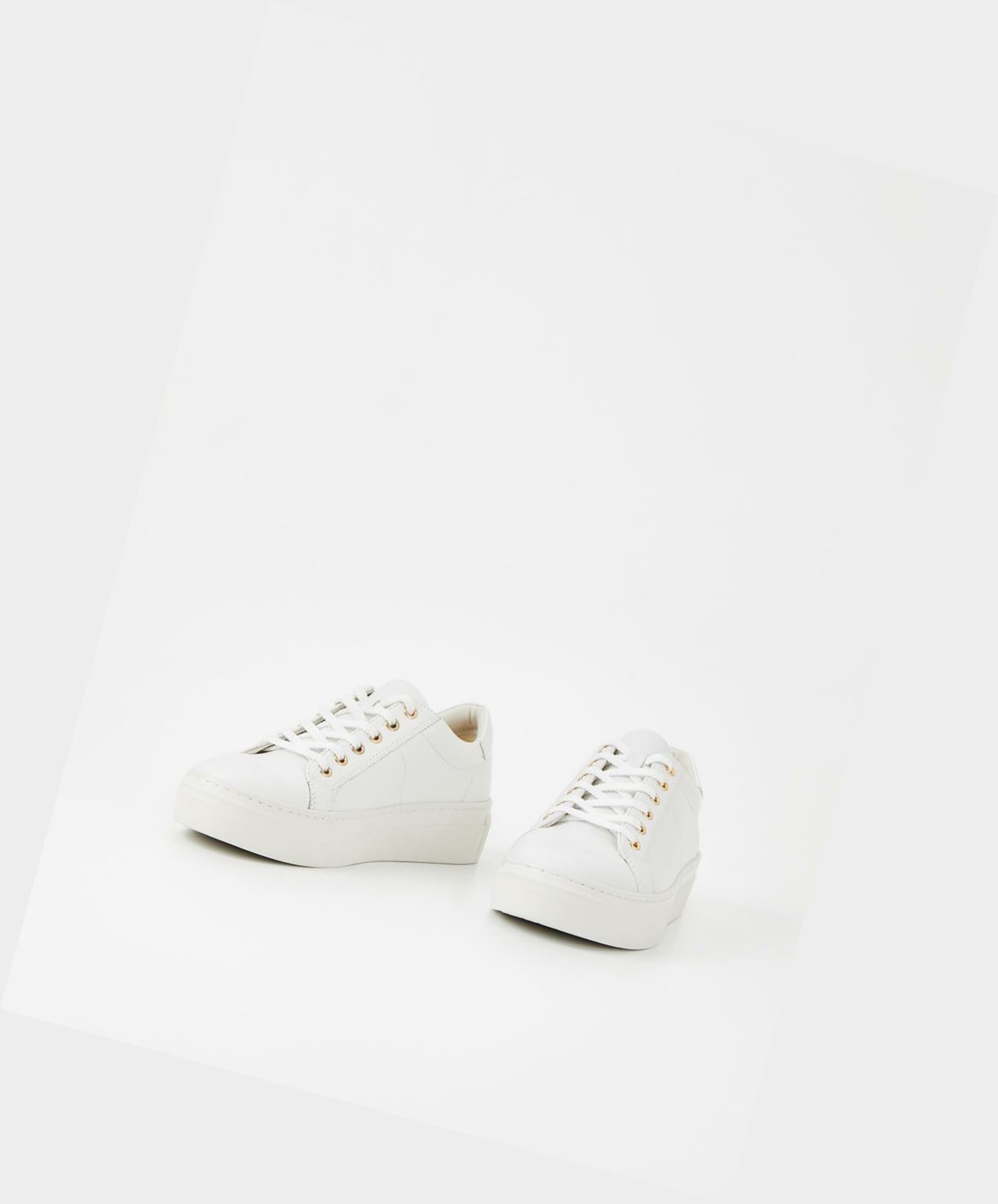 Vagabond Zoe Platform Women Low-Top Sneakers White | 50376-WSZO